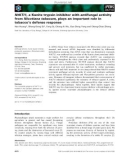 Báo cáo khoa học: NtKTI1, a Kunitz trypsin inhibitor with antifungal activity from Nicotiana tabacum, plays an important role in tobacco's defense response