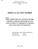 Khóa luận tốt nghiệp chuyên ngành Kế toán: Hoàn thiện công tác kế toán tập hợp chi phí và tính giá thành dịch vụ du lịch tại Công ty TNHH dịch vụ thương mại và du lịch Tân Thành Đạt