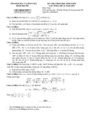 Đề thi học sinh giỏi môn Toán lớp 12 cấp tỉnh năm 2019-2020 có đáp án - Sở GD&ĐT Bình Phước