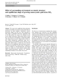 Báo cáo hóa học: Effect of surrounding environment on atomic structure and equilibrium shape of growing nanocrystals: gold in/on SiO2