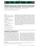 Báo cáo khoa học: Multidrug efﬂux pumps: Substrate selection in ATP-binding cassette multidrug efﬂux pumps – ﬁrst come, ﬁrst served?