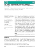 báo cáo khoa hoc : The ‘gating' residues Ile199 and Tyr326 in human monoamine oxidase B function in substrate and inhibitor recognition