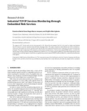 Báo cáo hóa học: Research Article Industrial TCP/IP Services Monitoring through Embedded Web Services