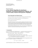 Báo cáo hóa học: Research Article A New Hybrid Algorithm for Variational Inclusions, Generalized Equilibrium Problems, and a Finite Family of Quasi-Nonexpansive Mappings