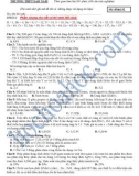 ĐỀ THI THỬ ĐẠI HỌC LẦN 2 KHỐI A,B (2012-2013) - SỞ G D & Đ T QUẢNG NAM TRƯỜNG THPT SÀO NAM - Mã đềthi132