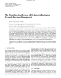 Báo cáo hóa học: The Worst-Case Interference in DSL Systems Employing Dynamic Spectrum Management