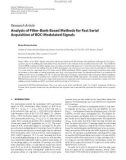 Báo cáo hóa học: Research Article Analysis of Filter-Bank-Based Methods for Fast Serial Acquisition of BOC-Modulated Signals