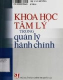 Tâm lý khoa học trong quản lý hành chính: Phần 1