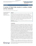 Báo cáo hóa học: A survey of black hole attacks in wireless mobile ad hoc networks