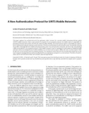 Báo cáo hóa học: A New Authentication Protocol for UMTS Mobile Networks Ja'afer Al-Saraireh and Suﬁan Yousef