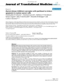 báo cáo hóa học: Aurora kinase inhibitors synergize with paclitaxel to induce apoptosis in ovarian cancer cells