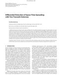 Báo cáo hóa học: Differential Detection of Space-Time Spreading with Two Transmit Antennas