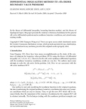 Báo cáo hóa học: DIFFERENTIAL INEQUALITIES METHOD TO nTh-ORDER BOUNDARY VALUE PROBLEMS