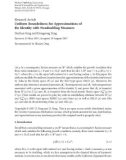 Báo cáo hóa học: Research Article Uniform Boundedness for Approximations of the Identity with Nondoubling Measures Dachun Yang and Dongyong Yang