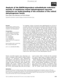 Báo cáo khoa học: Analysis of the NADH-dependent retinaldehyde reductase activity of amphioxus retinol dehydrogenase enzymes enhances our understanding of the evolution of the retinol dehydrogenase family