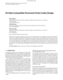 Báo cáo hóa học: On Rate-Compatible Punctured Turbo Codes Design Fulvio Babich