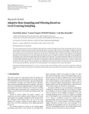 Báo cáo hóa học: Research Article Adaptive Rate Sampling and Filtering Based on Level Crossing Sampling