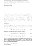 Báo cáo hóa học: CONVERGENCE THEOREMS FOR FIXED POINTS OF DEMICONTINUOUS PSEUDOCONTRACTIVE MAPPINGS