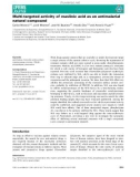 Báo cáo khoa học: Multi-targeted activity of maslinic acid as an antimalarial natural compound