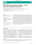 Báo cáo khoa học: Molecular basis of glyphosate resistance – different approaches through protein engineering