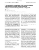 Báo cáo khoa học: A thermoacidophilic endoglucanase (CelB) fromAlicyclobacillus acidocaldariusdisplays high sequence similarity to arabinofuranosidases belonging to family 51 of glycoside hydrolases