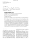 Báo cáo hóa học: Research Article A Geometrical Three-Ring-Based Model for MIMO Mobile-to-Mobile Fading Channels in 