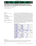 Báo cáo khoa học: Arabidopsis thaliana BTB⁄ POZ-MATH proteins interact with members of the ERF⁄AP2 transcription factor family