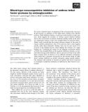 Báo cáo khoa học: Mixed-type noncompetitive inhibition of anthrax lethal factor protease by aminoglycosides