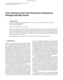 Báo cáo hóa học: Color Seal Extraction from Documents: Robustness through Soft Data Fusion