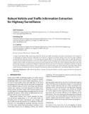 Báo cáo hóa học: Robust Vehicle and Trafﬁc Information Extraction for Highway Surveillance