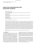 Báo cáo hóa học: Robust Face Image Matching under Illumination Variations