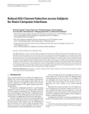 Báo cáo hóa học: Robust EEG Channel Selection across Subjects for Brain-Computer Interfaces