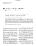 Báo cáo hóa học: Robust Estimator for Non-Line-of-Sight Error Mitigation in Indoor Localization