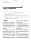 Báo cáo hóa học: Fast Registration of Remotely Sensed Images for Earthquake Damage Estimation