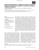 Báo cáo khoa học: Structural identiﬁcation of ladderane and other membrane lipids of planctomycetes capable of anaerobic ammonium oxidation (anammox)