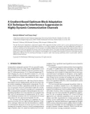 Báo cáo hóa học: A Gradient-Based Optimum Block Adaptation ICA Technique for Interference Suppression in Highly Dynamic Communication Channels