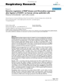 Báo cáo y học: Selective regulation of MAP kinases and Chemokine expression after ligation of ICAM-1 on human airway epithelial cells