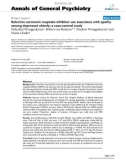 Báo cáo y học: Selective serotonin reuptake inhibitor use associates with apathy among depressed elderly: a case-control study