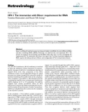 Báo cáo y học: HIV-1 Tat interaction with Dicer: requirement for RNA