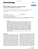 Báo cáo y học: Anti-viral RNA silencing: do we look like plants ?