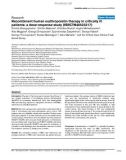 Báo cáo khoa học: Recombinant human erythropoietin therapy in critically ill patients: a dose-response study [ISRCTN48523317]