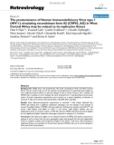 Báo cáo y học: The predominance of Human Immunodeficiency Virus type 1 (HIV-1) circulating recombinant form 02 (CRF02_AG) in West Central Africa may be related to its replicative fitness