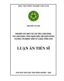 Luận án Tiến sĩ: Nghiên cứu một số chỉ tiêu lâm sàng, phi lâm sàng, ứng dụng siêu âm chẩn đoán và điều trị bệnh viêm tử cung trên chó