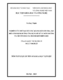 Tóm tắt Luận án Tiến sĩ Khoa học vật liệu: Nghiên cứu chế tạo xúc tác quang bán dẫn TiO2, ZnO biến tính định hướng ứng dụng để xử lý môi trường và chuyển hoá CO2 thành khí nhiên liệu