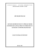 Luận văn Thạc sĩ Kế toán: Kế toán chi phí sản xuất và tính giá thành sản phẩm xây lắp tại công ty cổ phần đầu tư xây dựng và thương mại Hải Nam