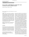 Báo cáo hóa học: Narrow ridge waveguide high power single mode 1.3-lm InAs/InGaAs ten-layer quantum dot lasers