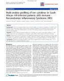 Báo cáo y học: Multi-analyte profiling of ten cytokines in South African HIV-infected patients with Immune Reconstitution Inflammatory Syndrome (IRIS)