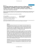 Báo cáo y học: Perceiving molecular evolution processes in Escherichia coli by comprehensive metabolite and gene expression profiling