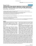 Báo cáo y học: Antirheumatic drug response signatures in human chondrocytes: potential molecular targets to stimulate cartilage regeneration