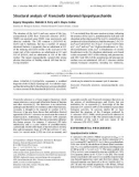 Báo cáo Y học: Structural analysis of Francisella tularensis lipopolysaccharide